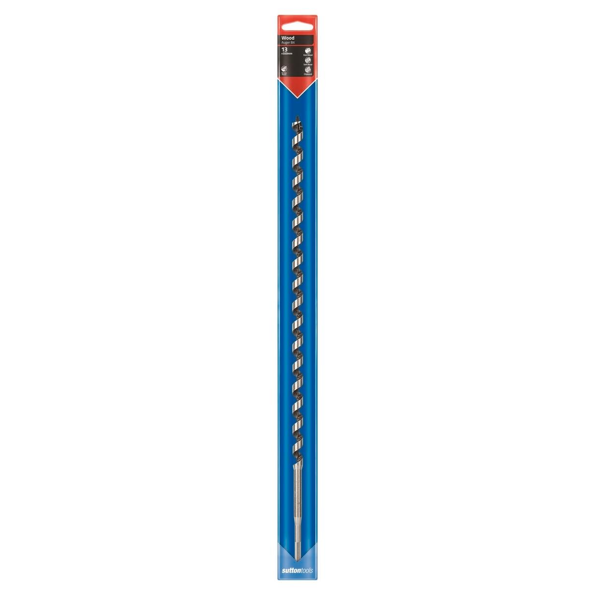 Sutton Tools Long Auger Bit 500 x 13mm Steel Fast Drilling - SuperSaverAU - view 1