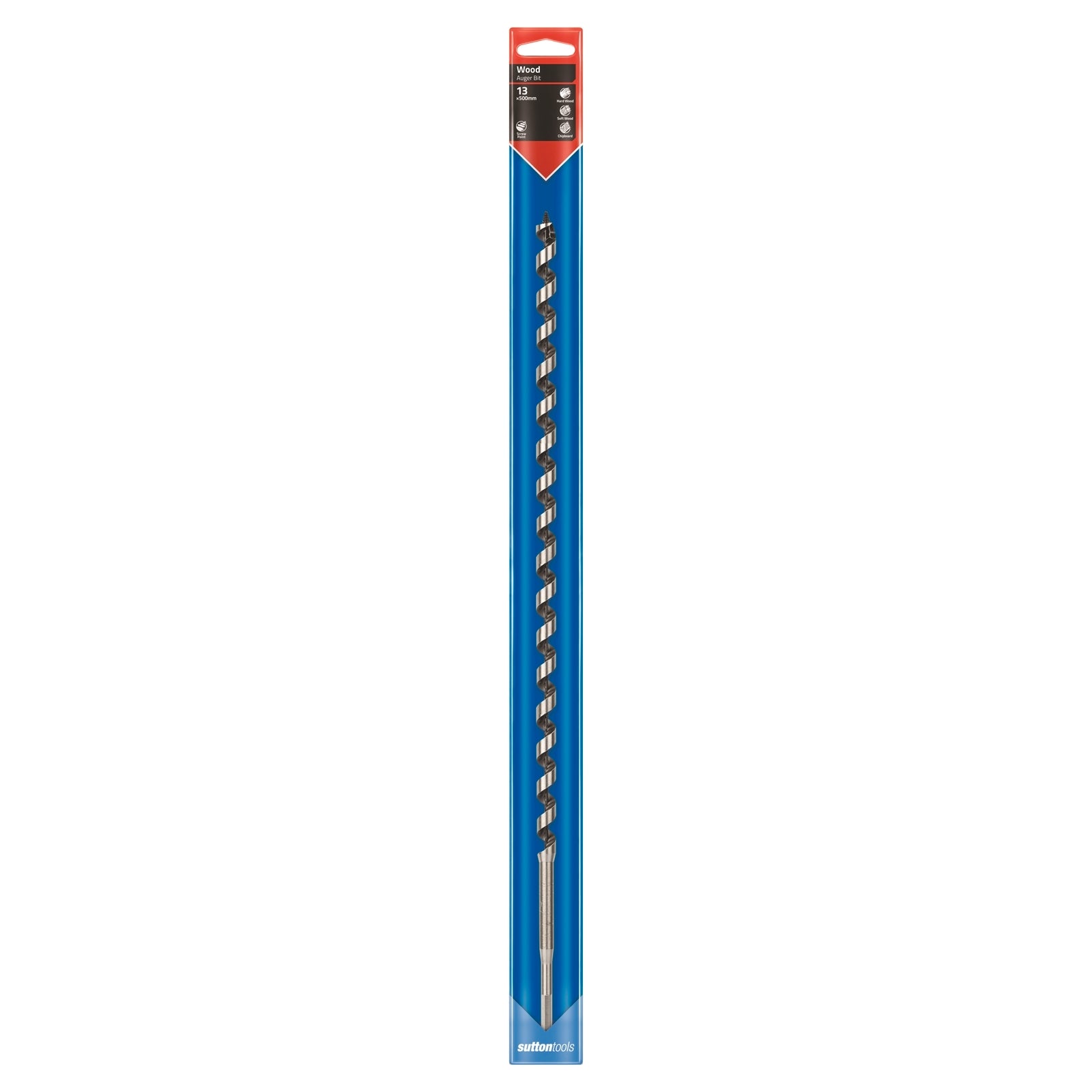 Sutton Tools Long Auger Bit 500 x 13mm Steel Timber Drilling