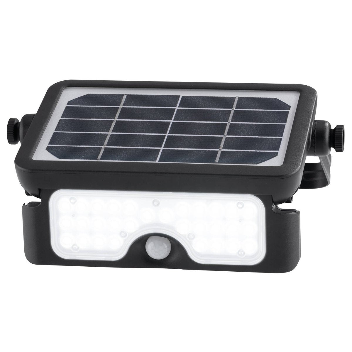 Arlec 7W Black Solar Powered Sensor LED Floodlight 800lm LVS937BK