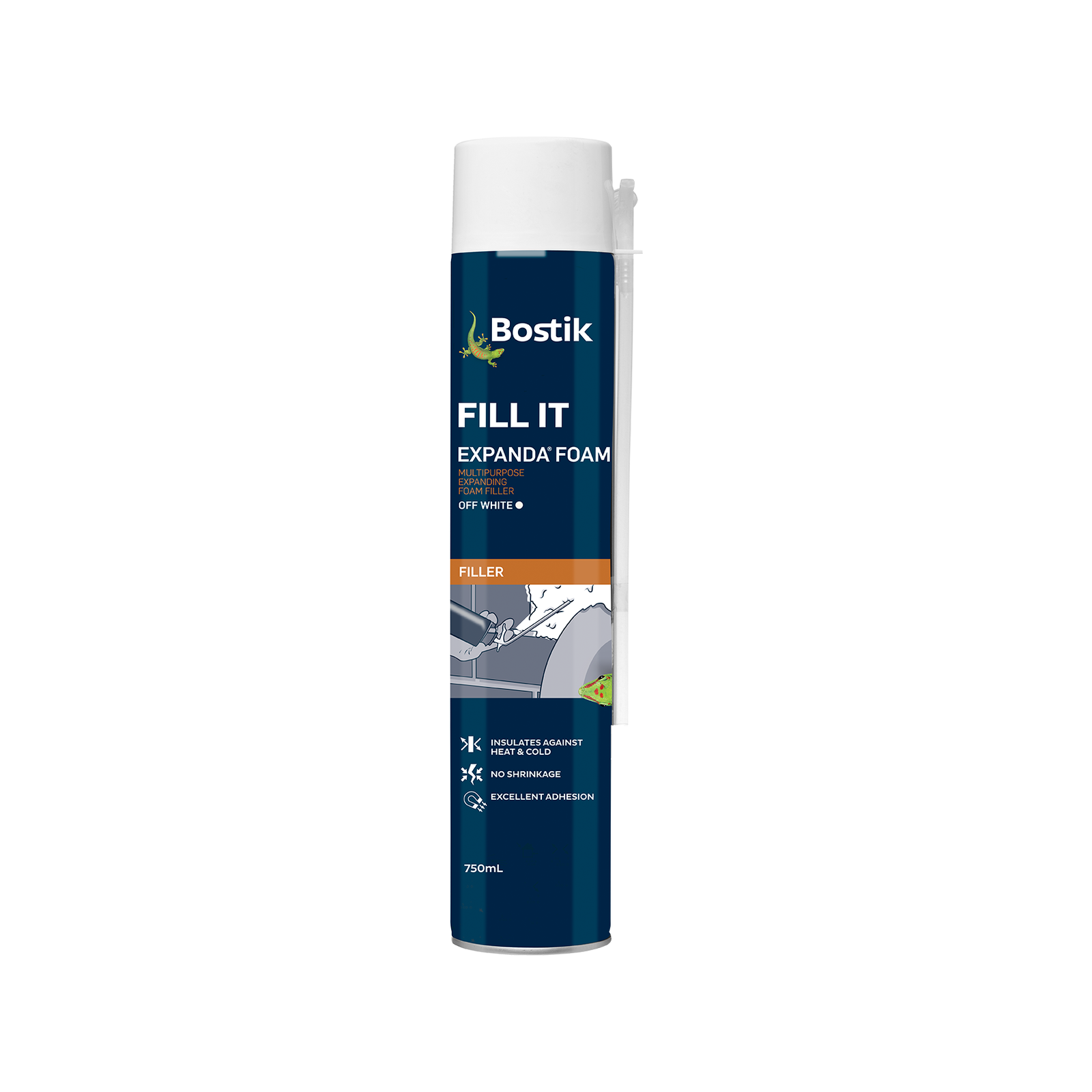 Bostik 750ml Fill It Expanda Foam Polyurethane Gap Filler Airtight Seal