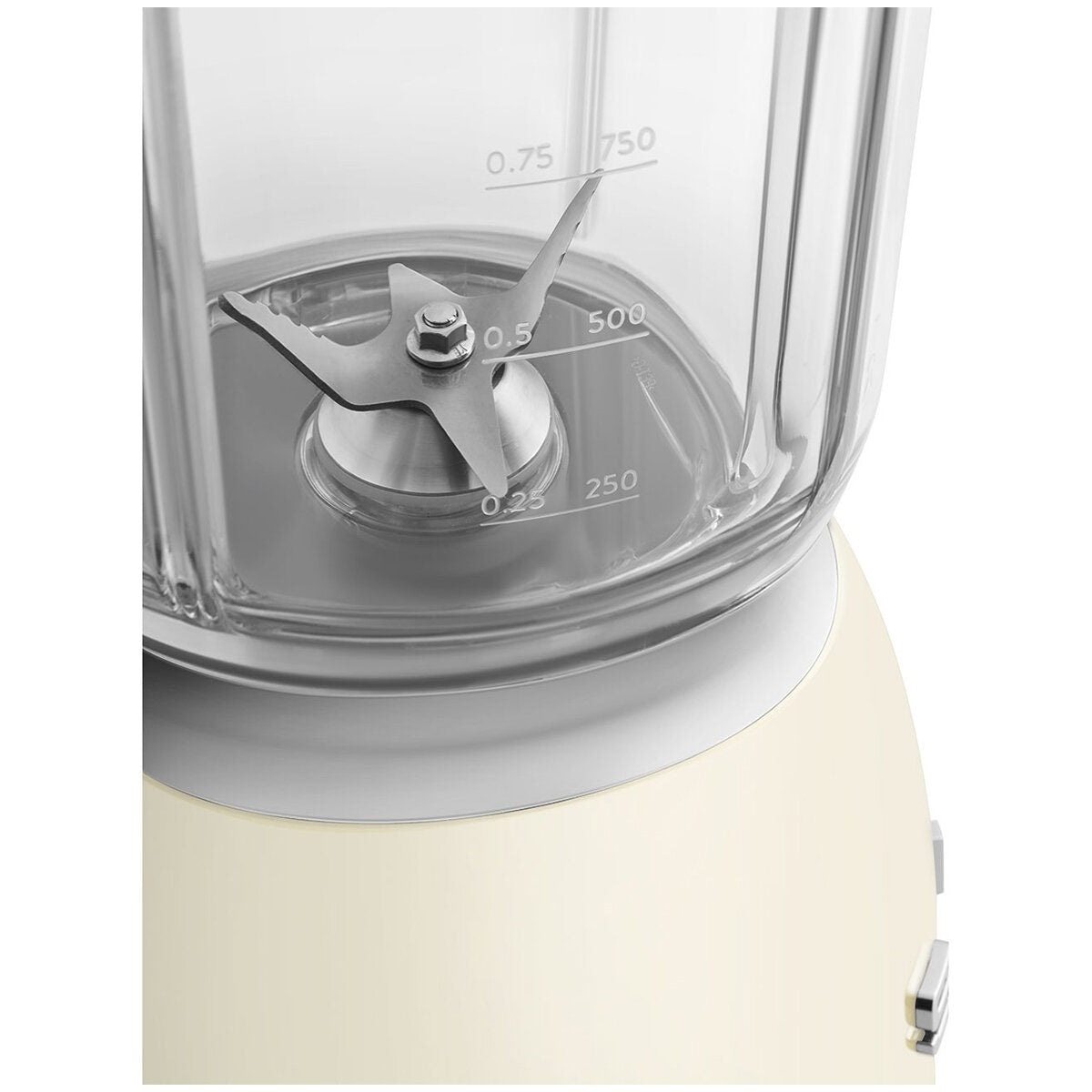 Smeg 50s Style Retro Bench Blender 1.5L - 800W Smooth Start Motor, 4 Preset Programs, Cream - BLF03CRAU