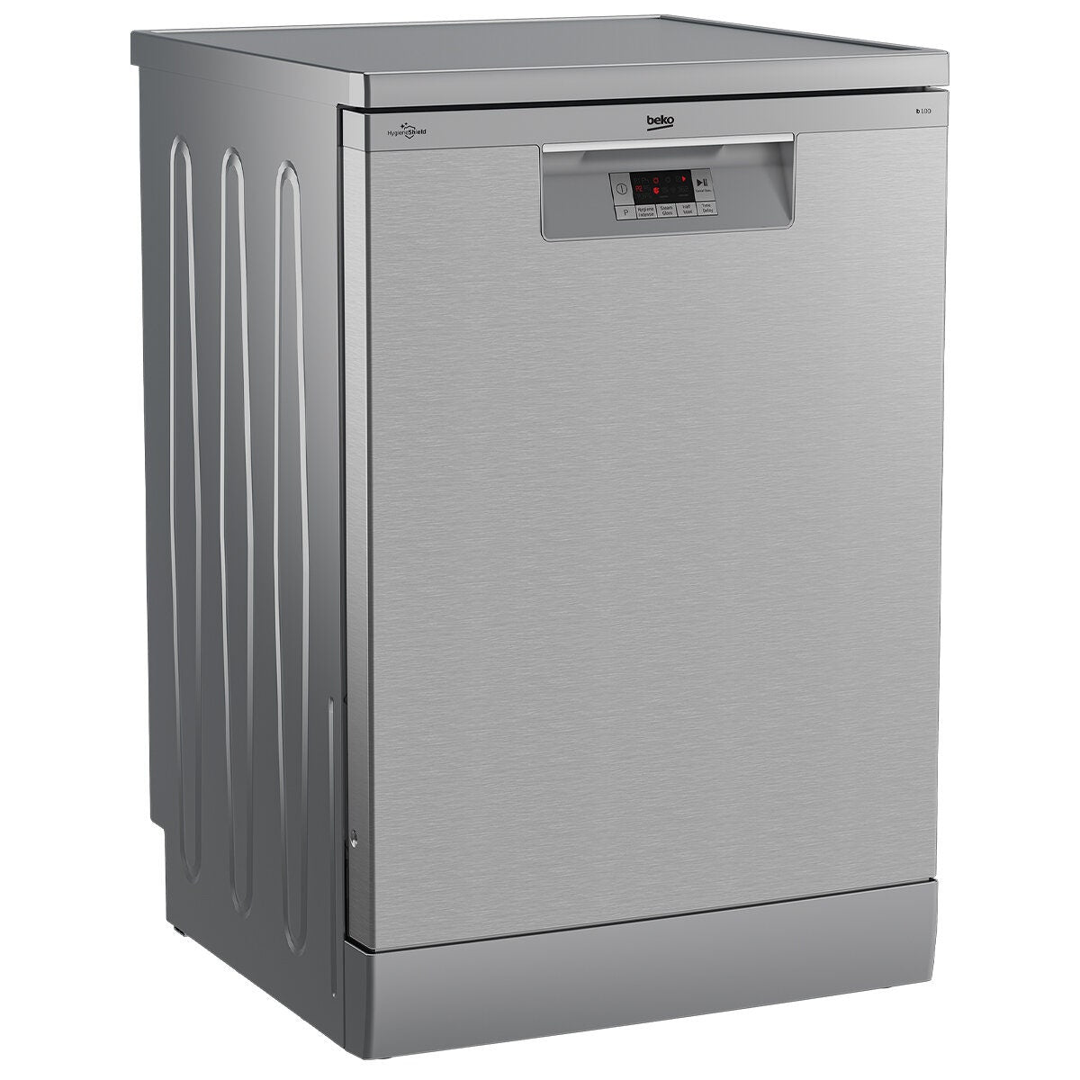 Beko 60cm Freestanding Dishwasher - 14 Place Settings, Stainless Steel, Hygiene Intense - BDFB1410X