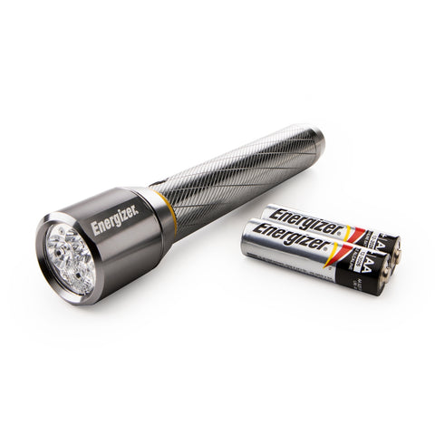 Energizer Vision HD 400 Lumen Metal LED Torch, Digital Focus & Strobe, Silver (PMHH21)
