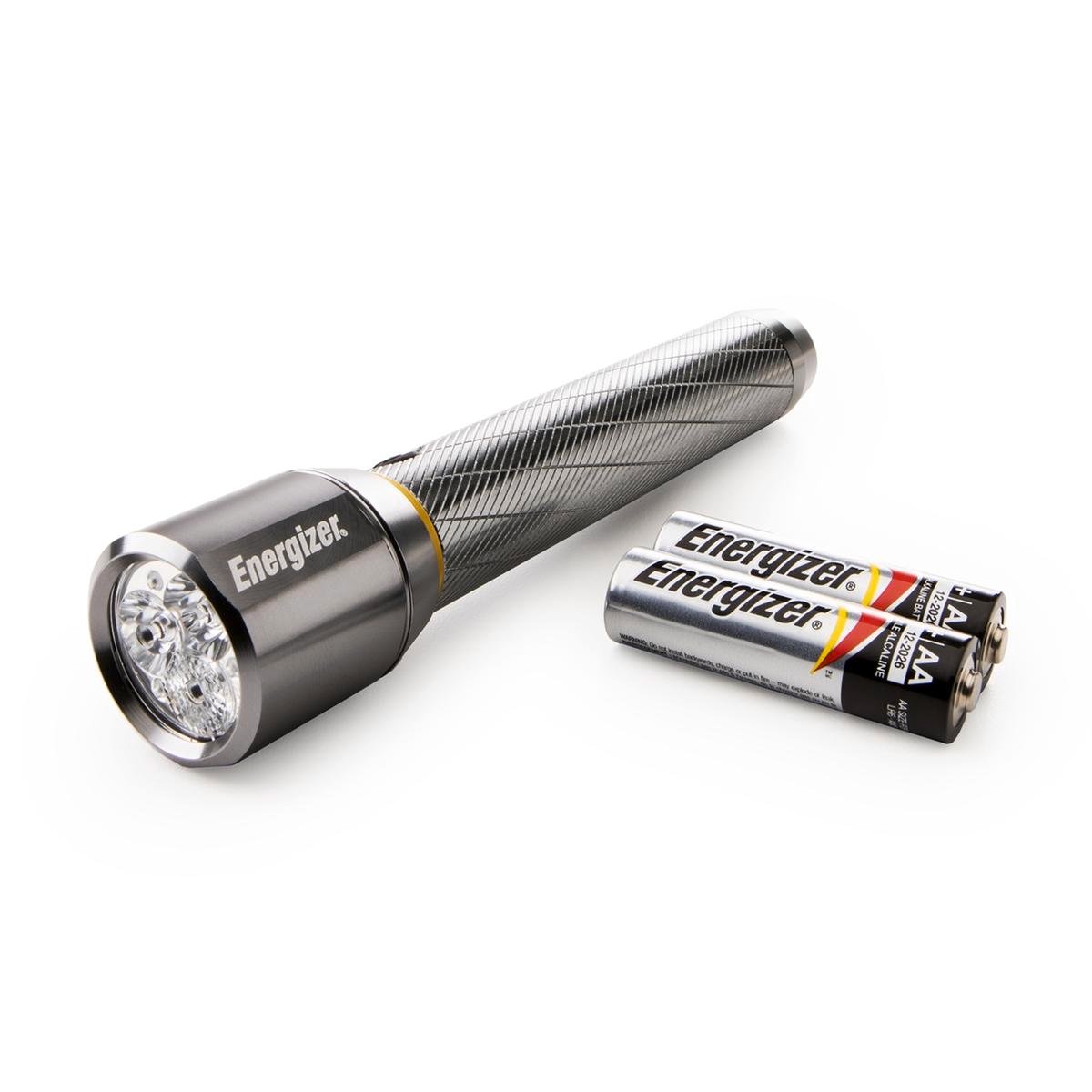 Energizer Vision HD 400 Lumen Metal LED Torch, Digital Focus & Strobe, Silver (PMHH21)