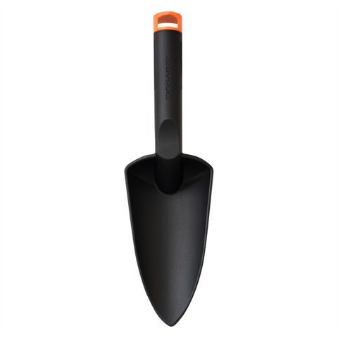 Fiskars Nyglass Garden Trowel, 130mm Handle, 70mm Head, Lightweight Corrosion-Resistant