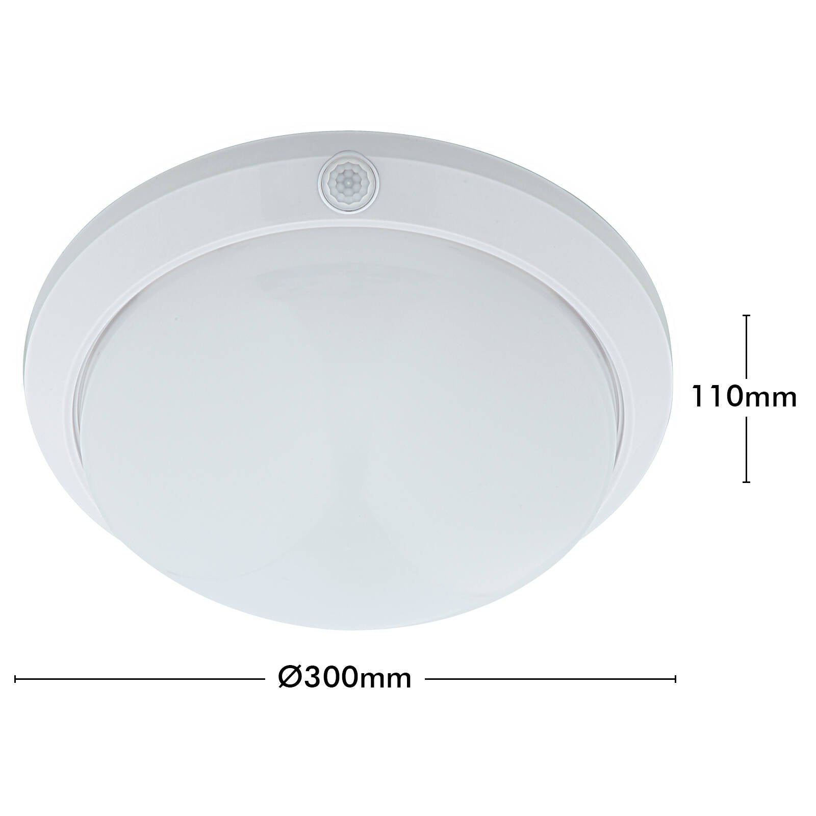 Arlec DIY LED Oyster Sensor Light, 18W, Weather Resistant, White MAL626