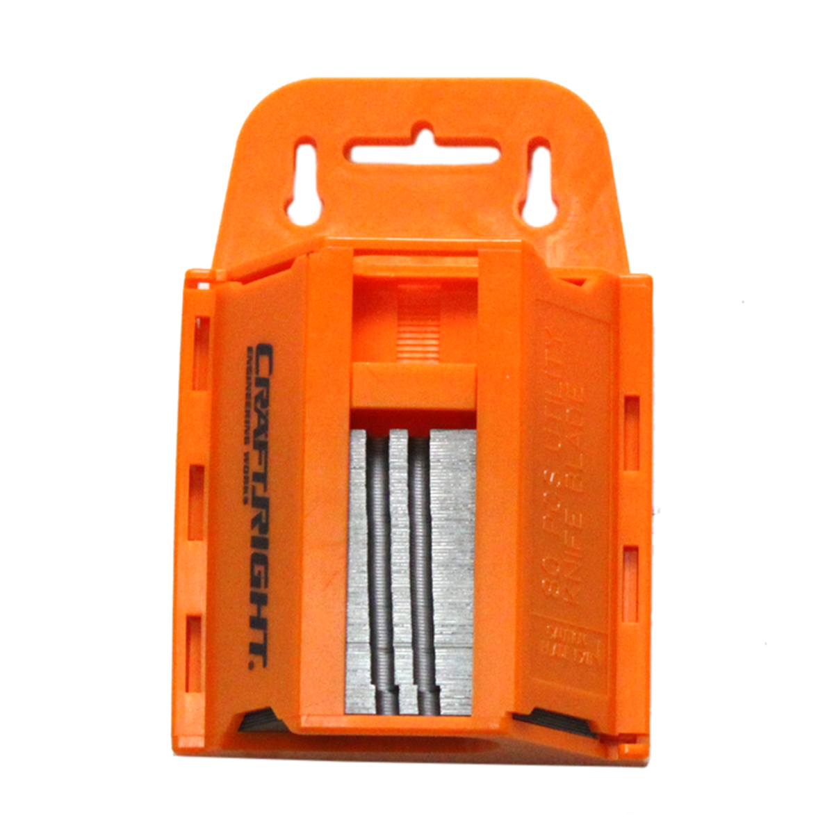 Craftright 80 Piece Utility Knife Blade Set - 60mm Carbon Steel with Storage Case