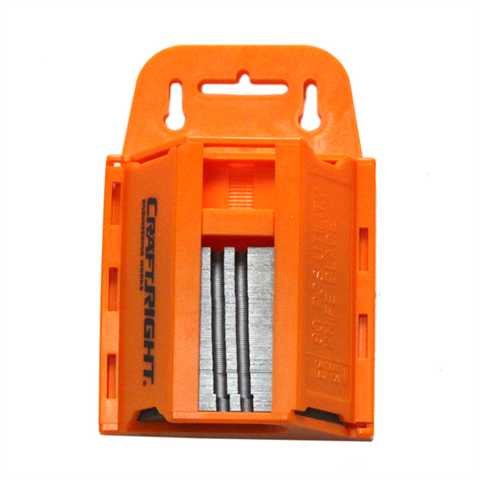 Craftright 80 Piece Utility Knife Blade Set - 60mm Carbon Steel with Storage Case