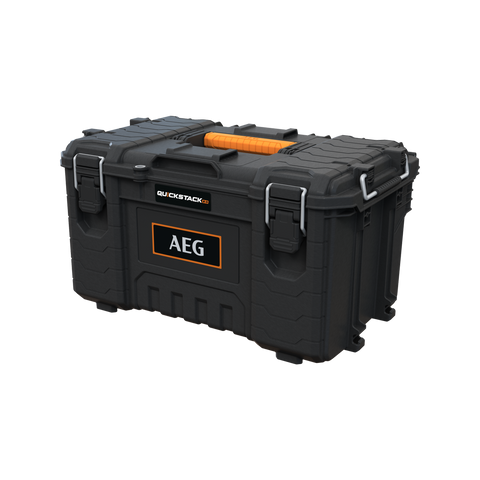 AEG Quickstack 2.0 Medium Toolbox - 568mm x 350mm x 309mm - Durable Storage Solution - SuperSaverAU - view 1