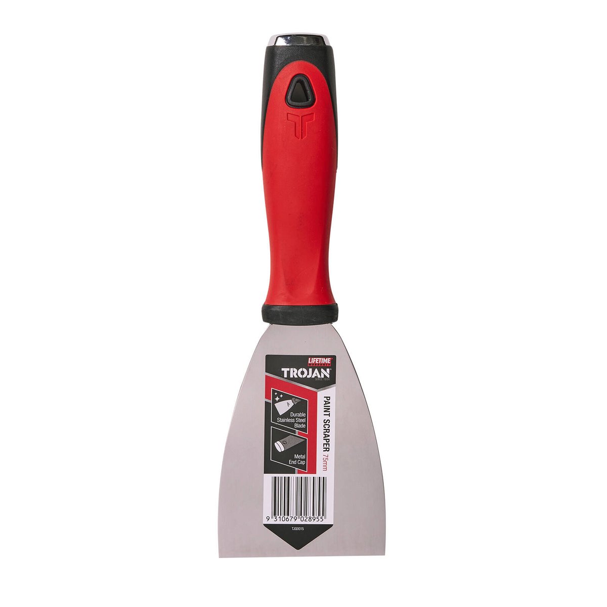 Trojan 75mm Paint Scraper Soft Grip Handle