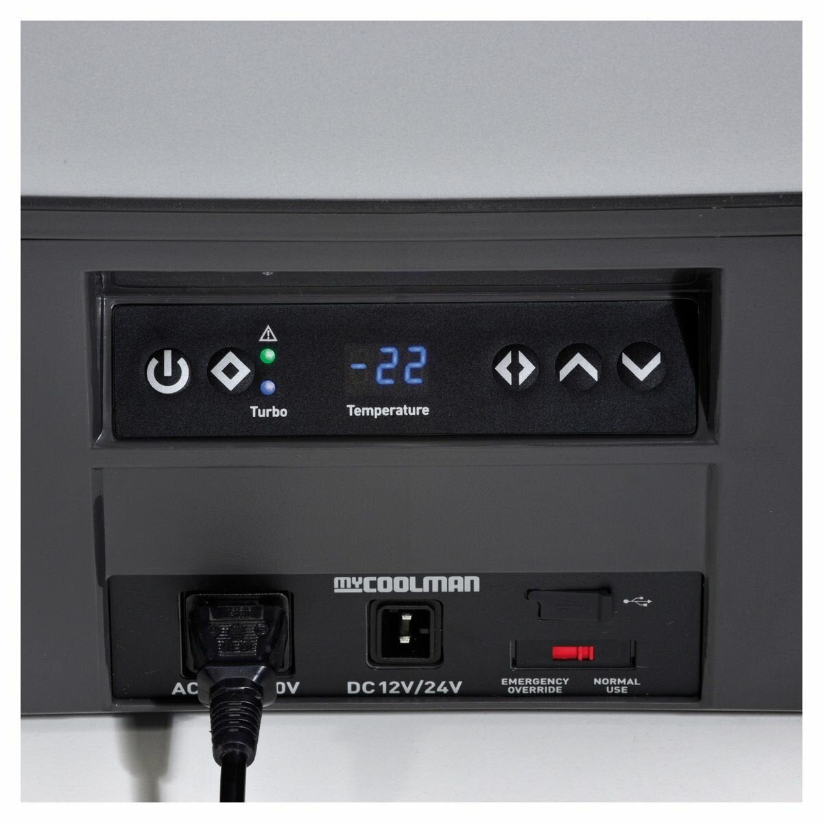 myCOOLMAN 105L portable fridge - Bluetooth app control, USB port, 12/24V DC compressor - CCP105