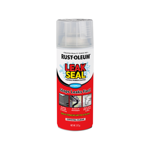 Rust-Oleum LeakSeal Spray 312g Clear Flexible Rubber Coating Waterproof - SuperSaverAU - view 1