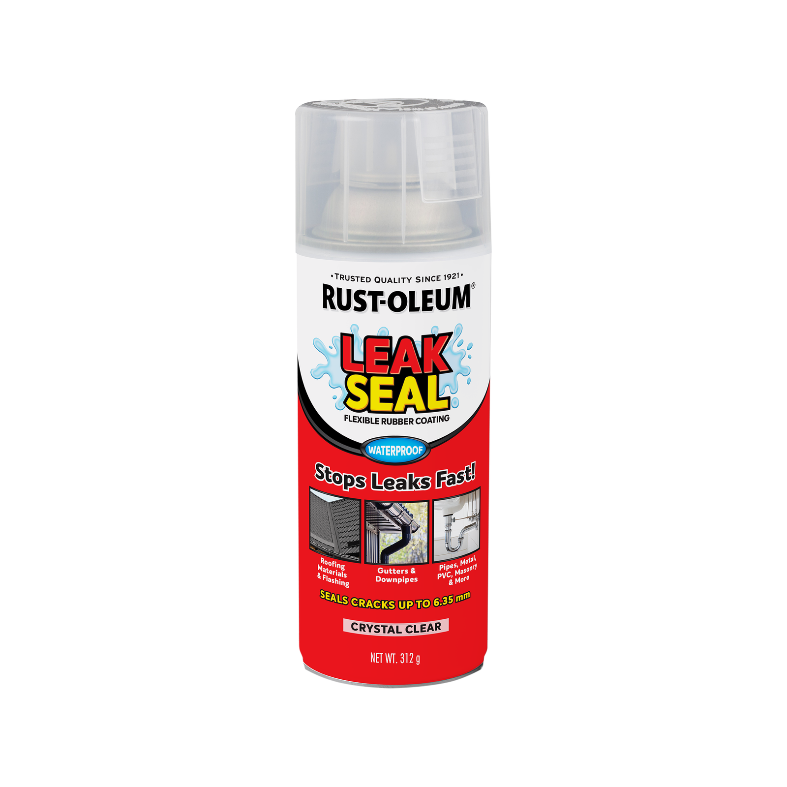Rust-Oleum 312g Clear LeakSeal Flexible Rubber Coating Spray