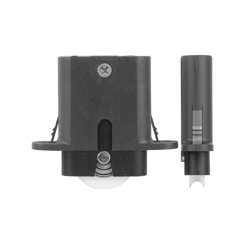 Rolltrak Adjustable Heavy Duty Nylon Carriage and Roller for Security Screen Doors, Black