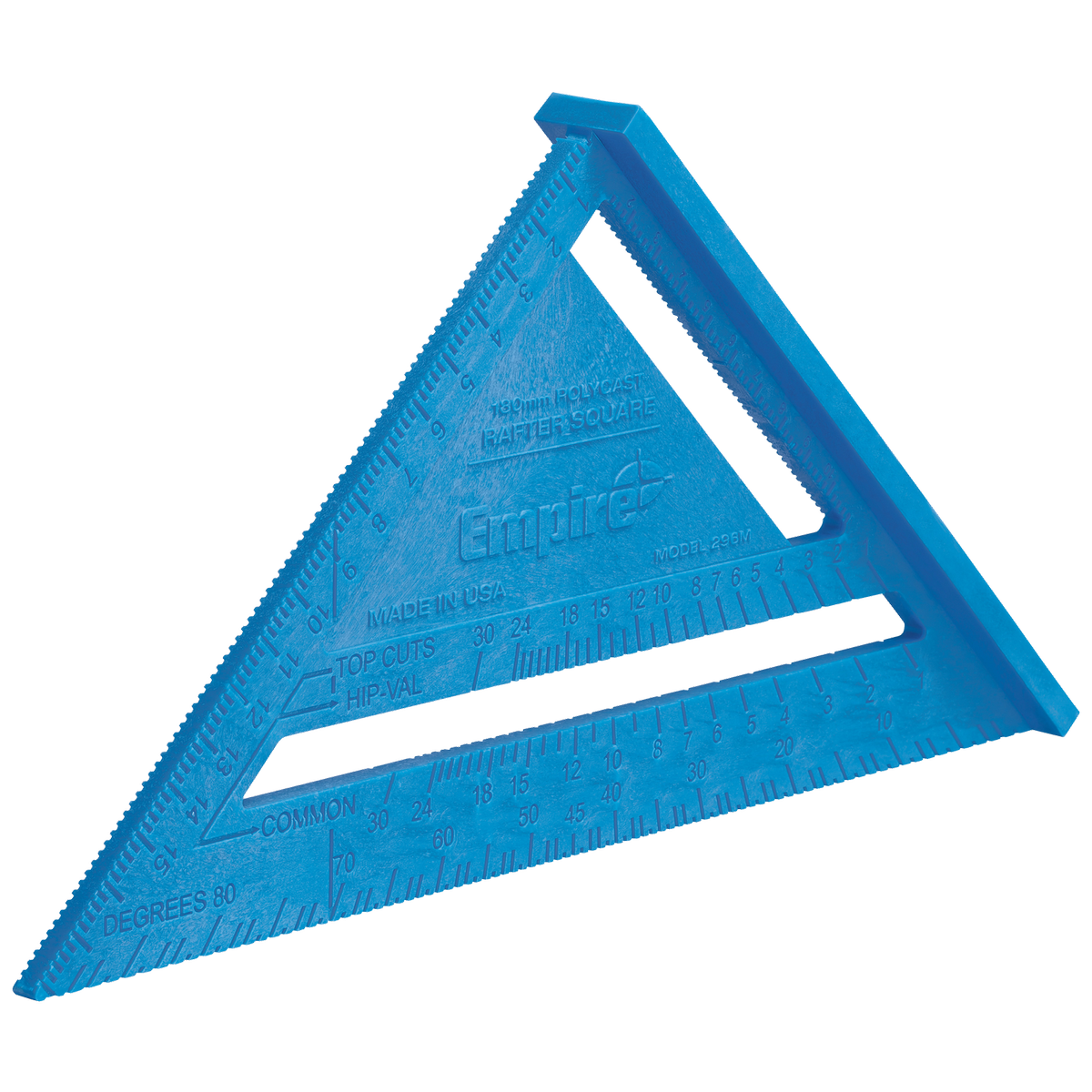 Empire 180mm Metric Polycast Rafter Square, Empire Blue