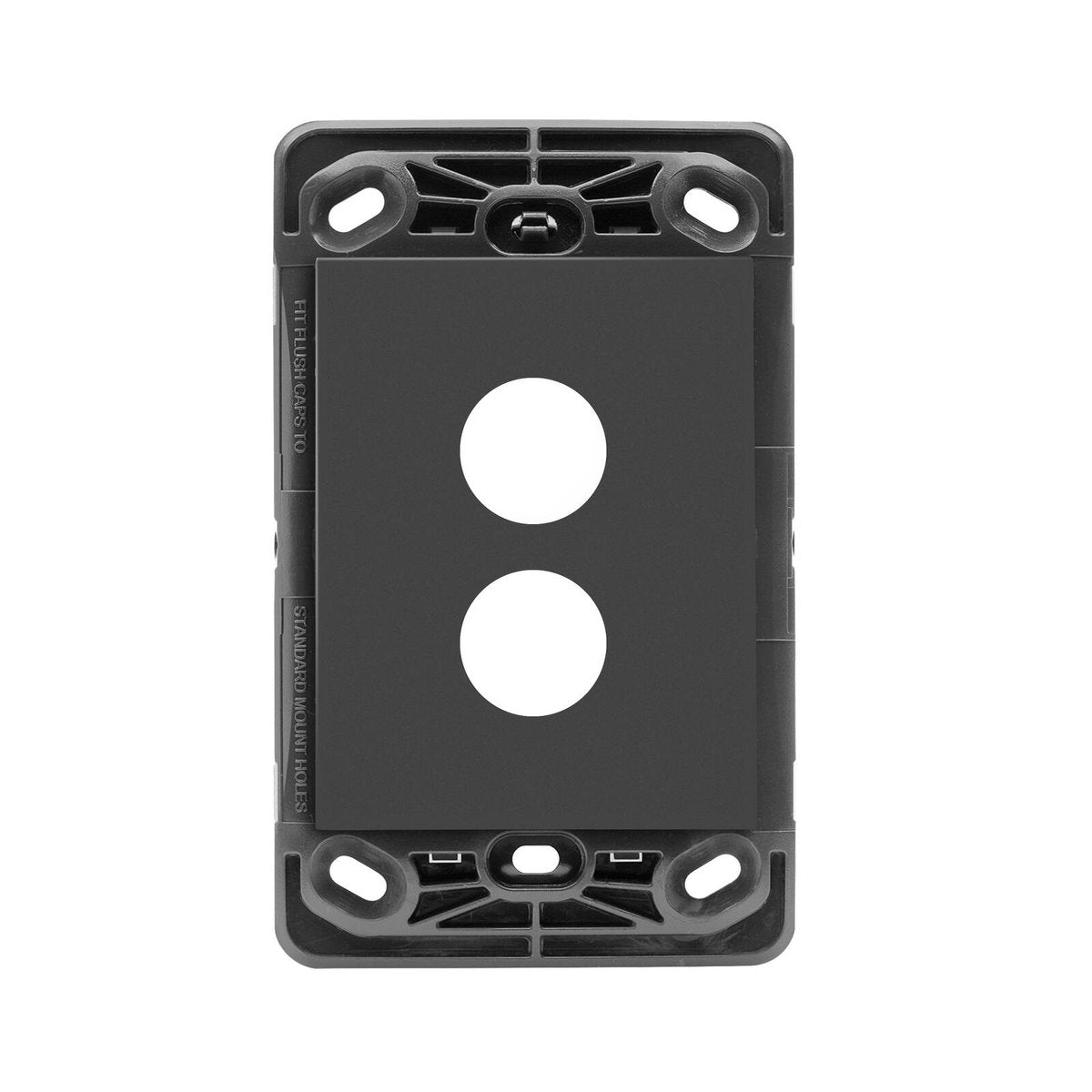 HPM VIVO 2 Gang Wall Switch Grid Only Grey Indoor EV770/2GOGR