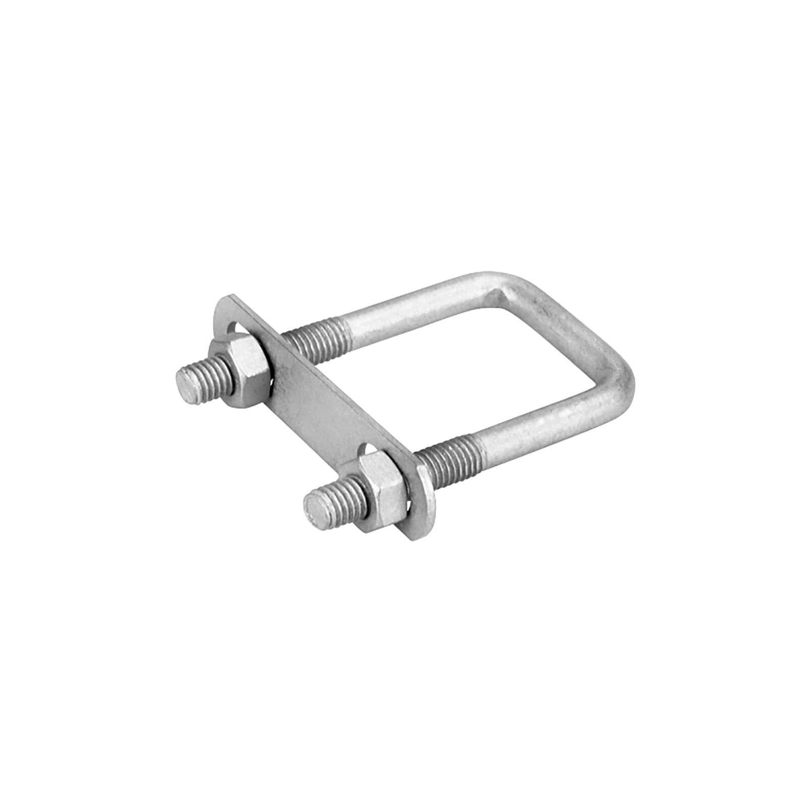 Pinnacle M6 x 52 x 26mm Galvanised Steel Square U Bolt - Pipe and Cable Clamp