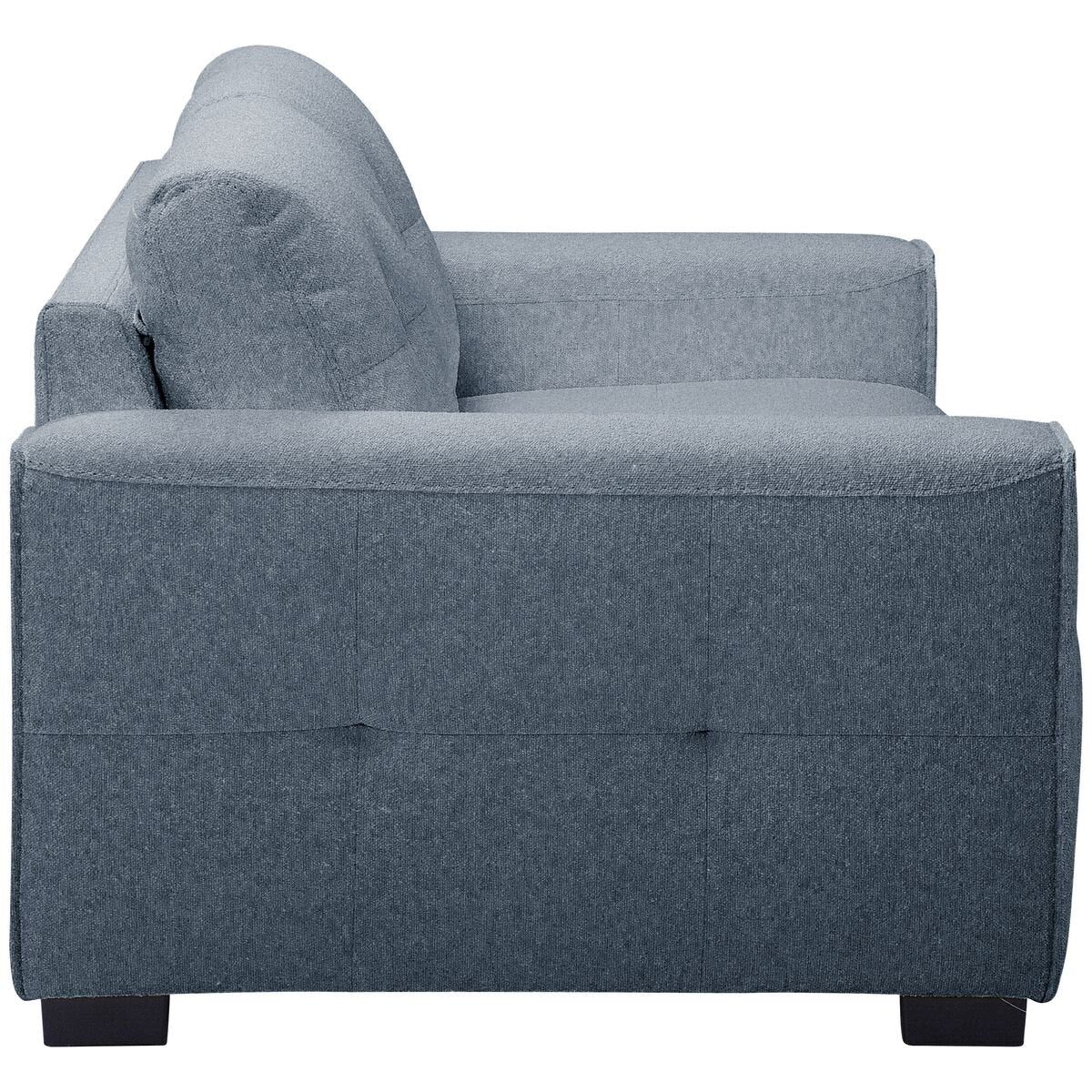 Ostro Furniture Bella 3 seater sofa - dark grey fabric with foam seats and spring support - 25002000