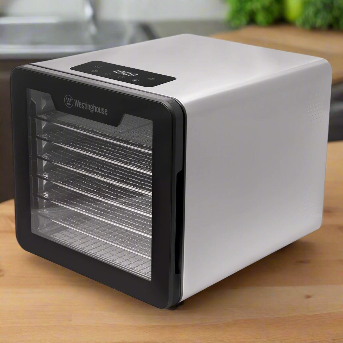 Westinghouse 600W Food Dehydrator with 7 Stainless Steel Trays - Digital Controls - WHDH01SK