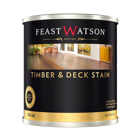 Feast Watson Black Japan Solvent Based Decking Stain 250ml