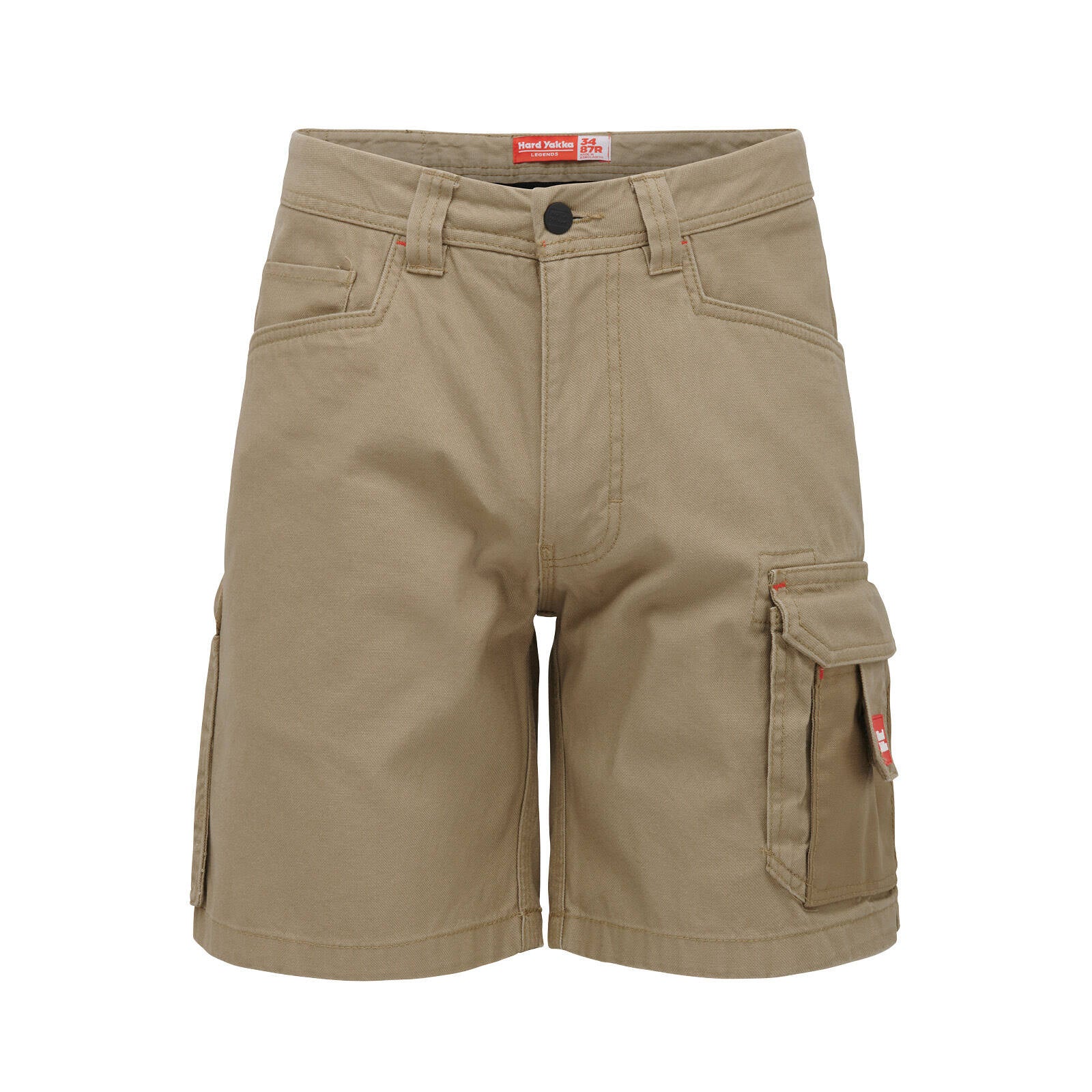 Hard Yakka Legends Cargo Short Khaki Size 92R - 340gsm Cotton