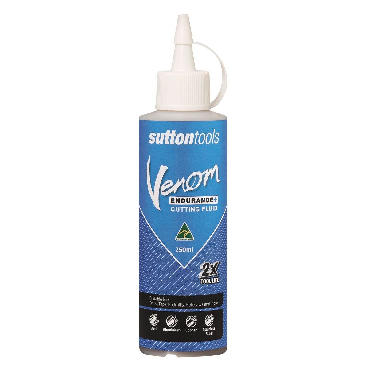 Sutton Tools Cutting Fluid 250ml Plastic Reduces Torque And Friction - SuperSaverAU - view 1
