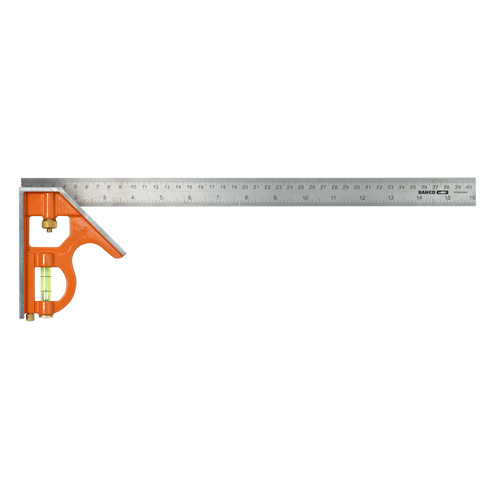 Bahco 400mm Sliding Combination Square with Metal Scriber Metric and Imperial