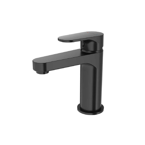 Methven Krome Lead Free Basin Mixer Matte Black, 6L/min 5 Star, 140mm Cast Spout Hob Mount