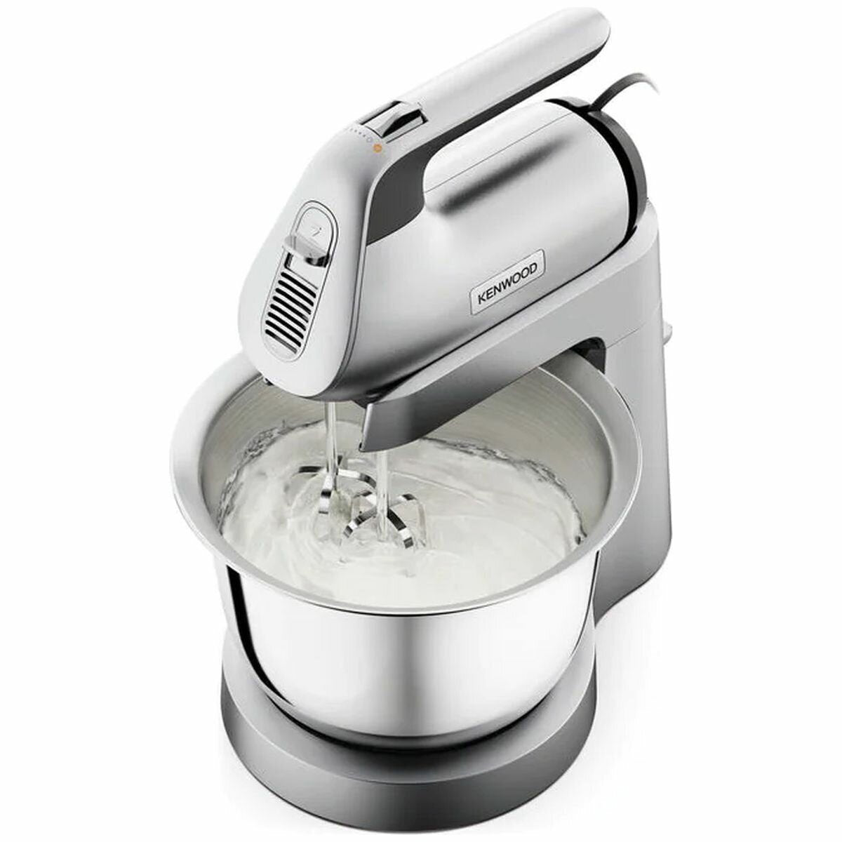 Kenwood Chefette Benchtop Mixer - 650W, Silver, Stainless Steel Beaters and Kneaders - HMP54000SI