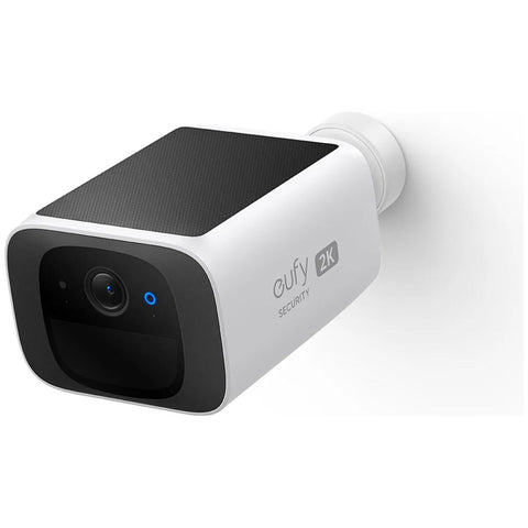 Eufy S220 SoloCam Solar Security Camera - 2K Video, IP67 Weatherproof, Human Detection, White - T8134C21