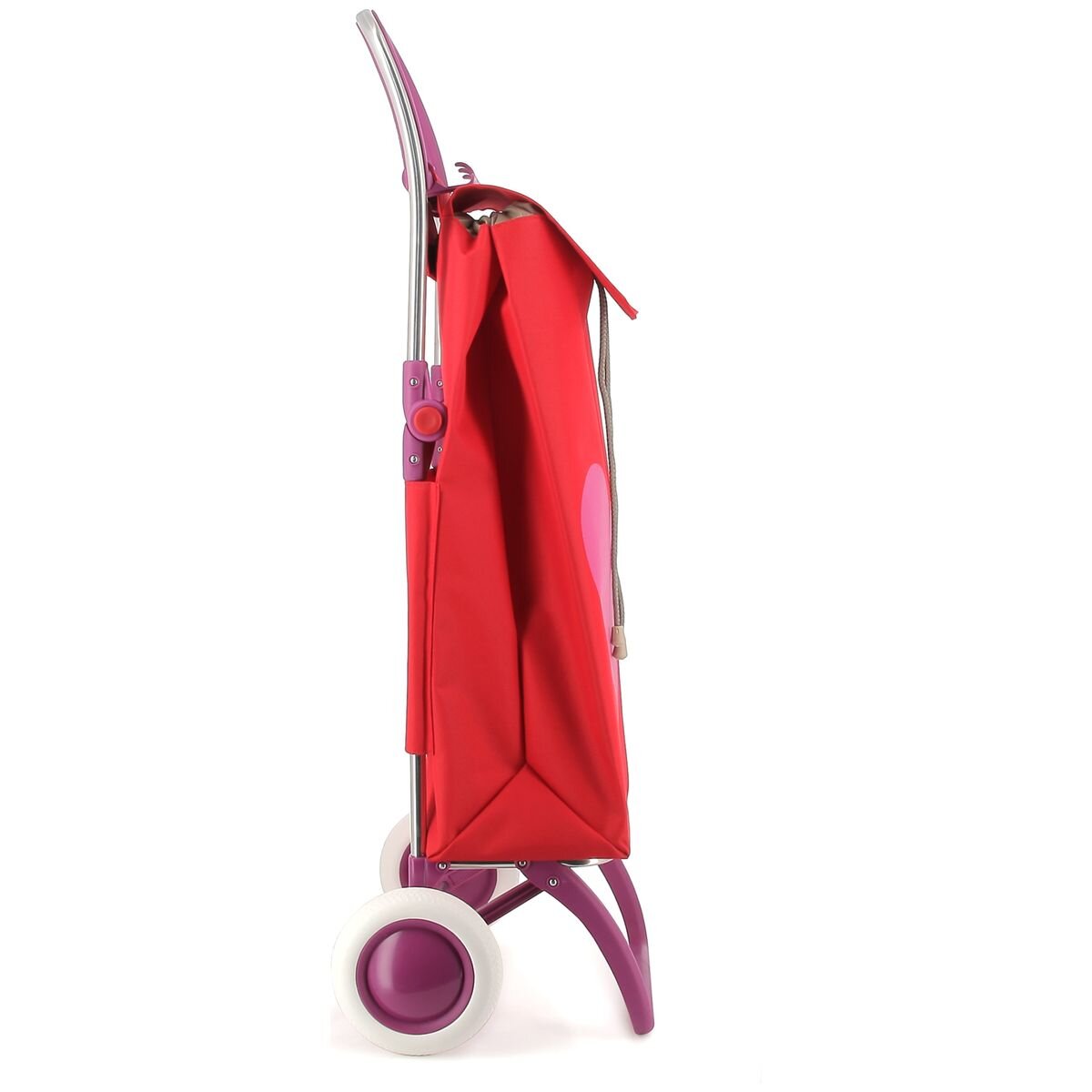 Rolser Serrella LN Agatha Ruiz de la Prada 2/4 wheel foldable trolley - 43L - Heart Red - R-SER007-3126