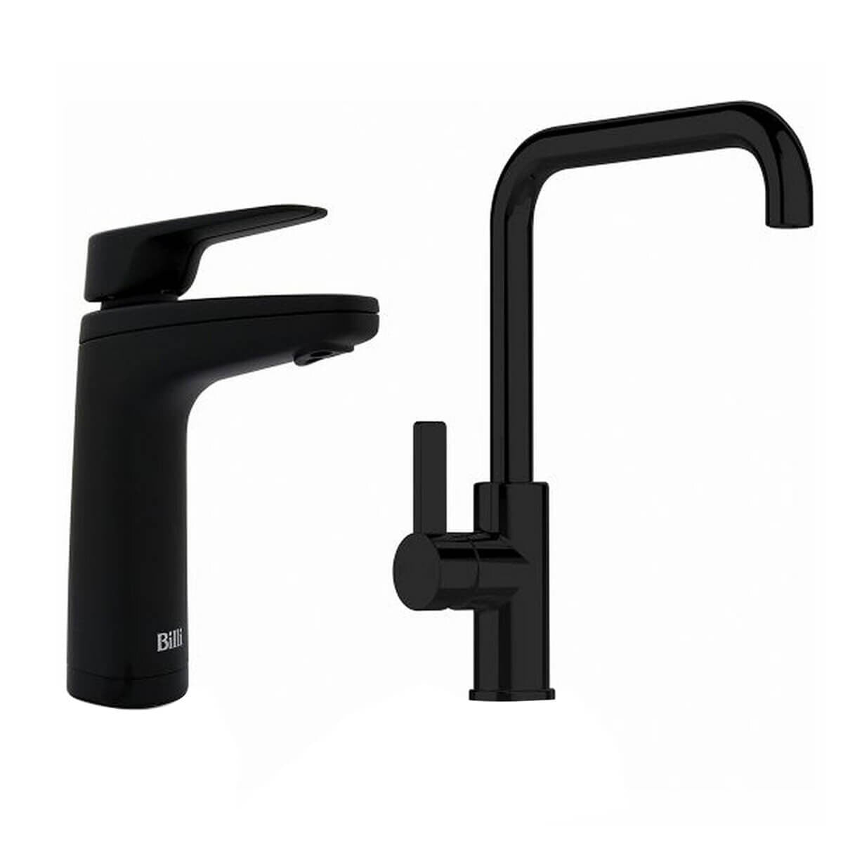 Billi Quadra Plus 5 Boiling and Chilled Tap with XL Levered Dispenser - Matte Black Square Mixer - 904025LSMB