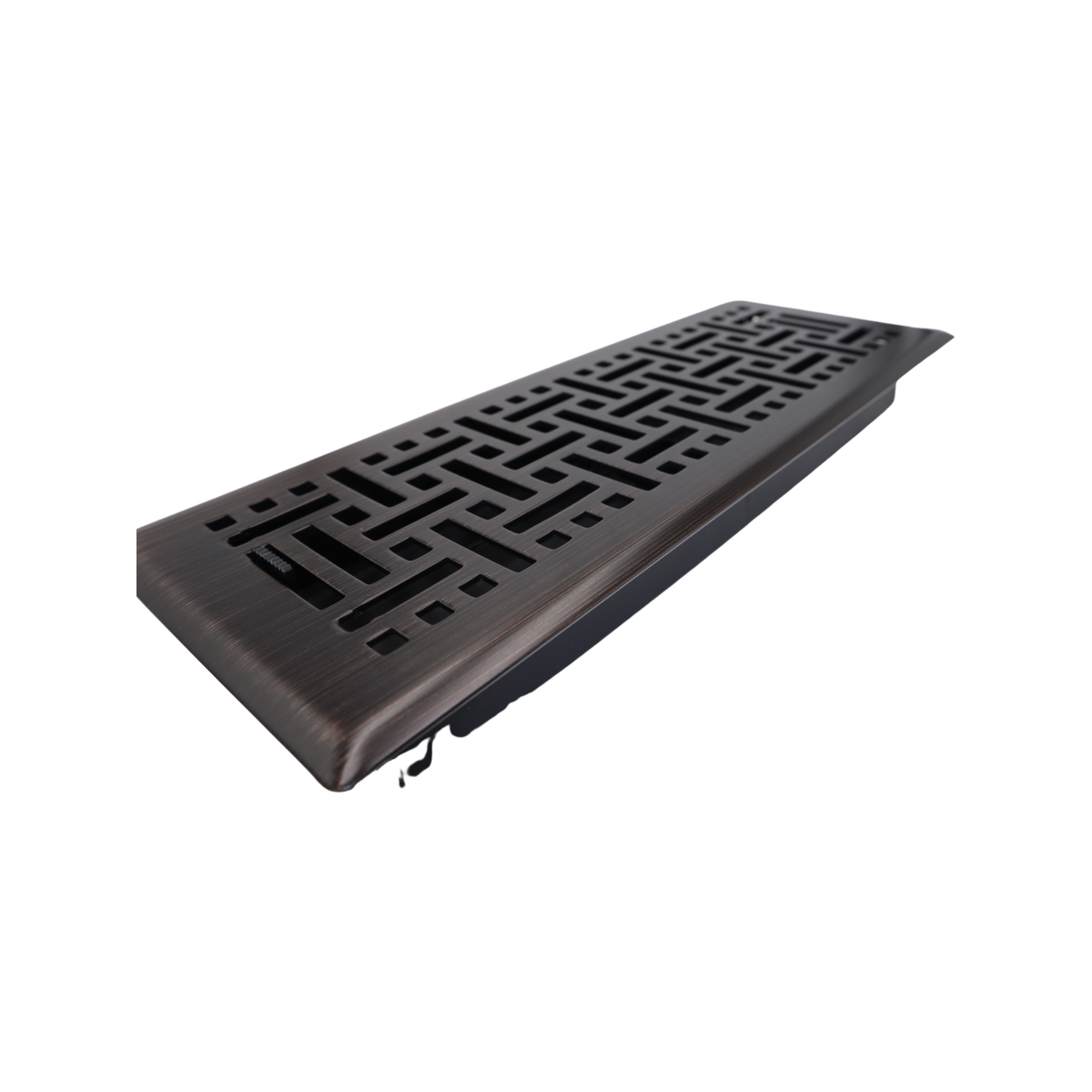 Accord 10 x 30cm Wicker Floor Register Oil Rubbed Bronze Electroplated Steel