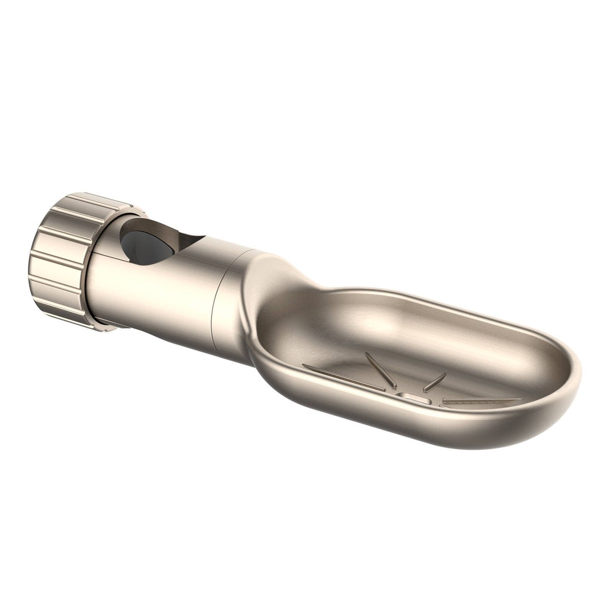 Evekare 32mm Brushed Nickel ABS Soap Holder for Grab Rails