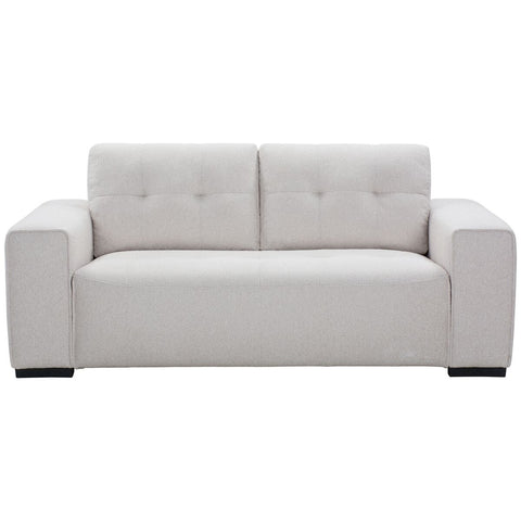 Ostro Furniture Bella 2 seater sofa - beige fabric with plush foam seats and strong frame - 25005000