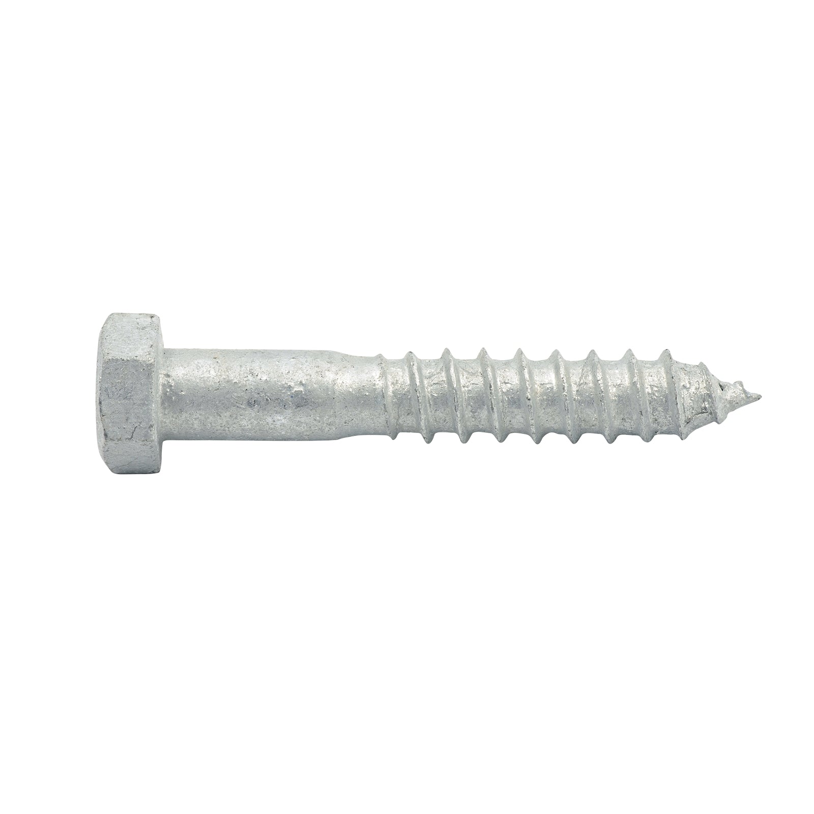 Zenith M12 x 75mm Hot Dip Galvanised Hex Head Coach Screws - 4.6 Grade Steel, 12 Pack
