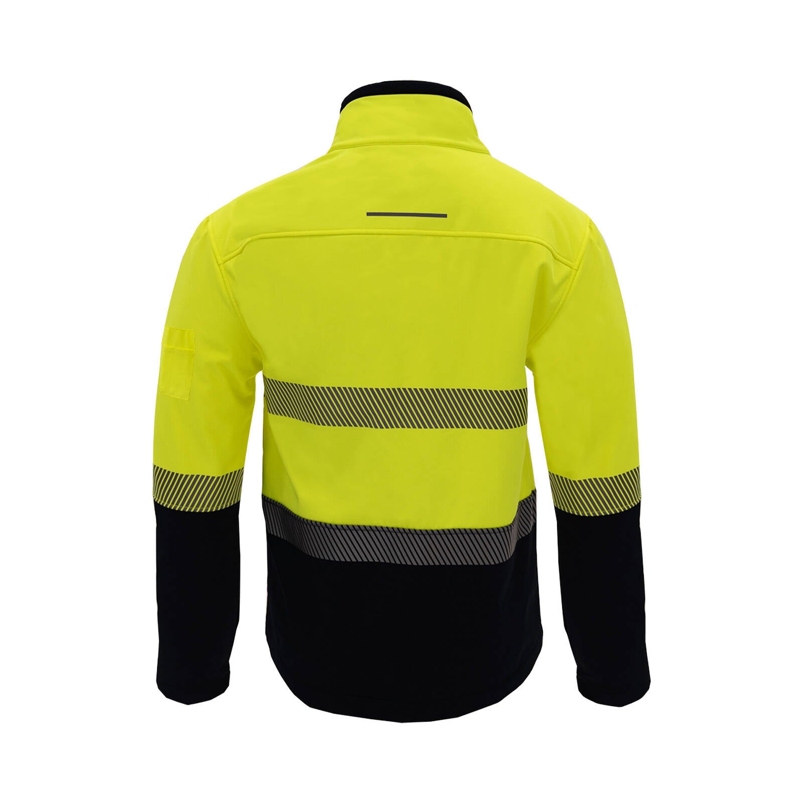 Citeco Yellow Hi Vis Soft Shell Jacket - Men's Reflective Polyester/Elastane, Medium