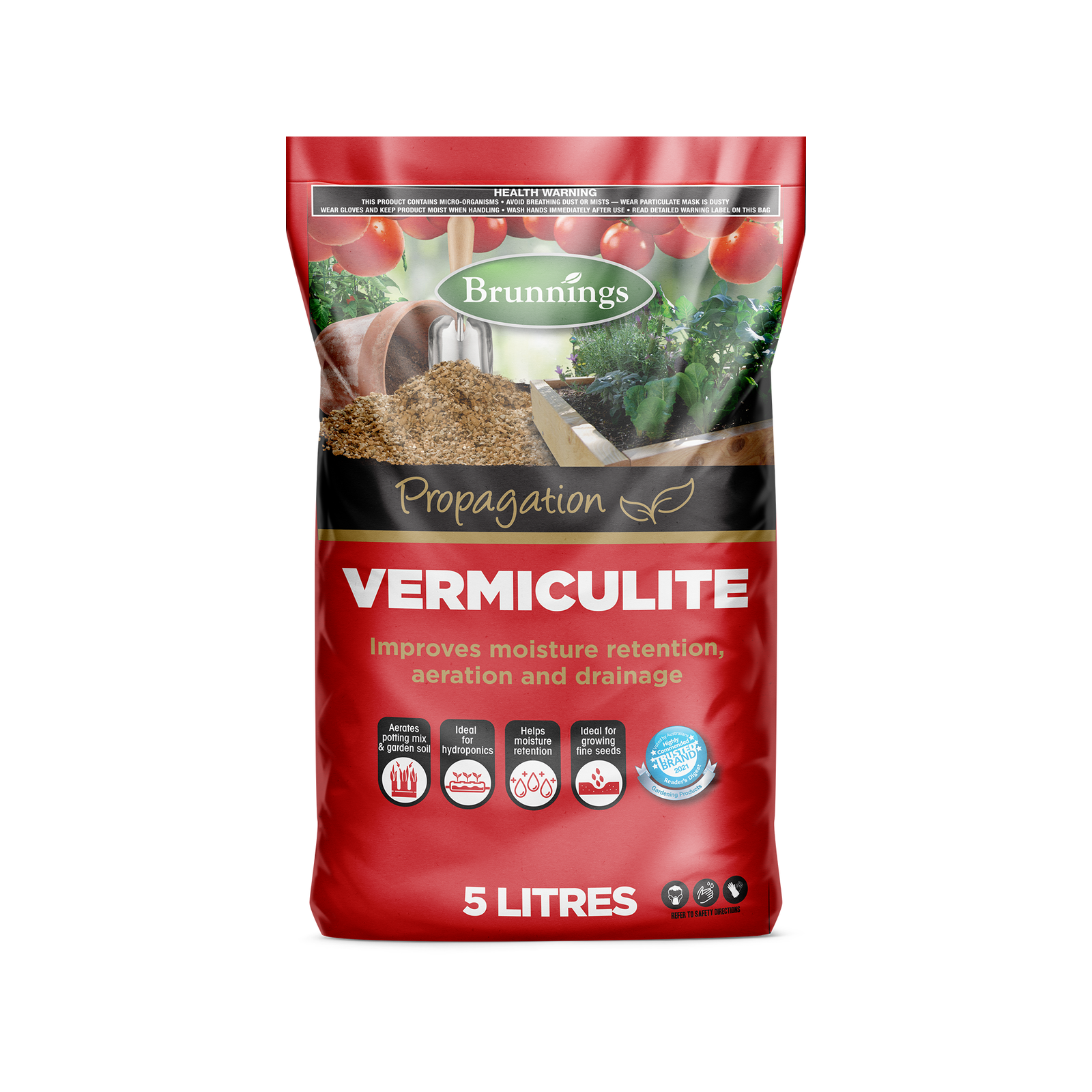 Brunnings Vermiculite Horticultural Growing Media 5L
