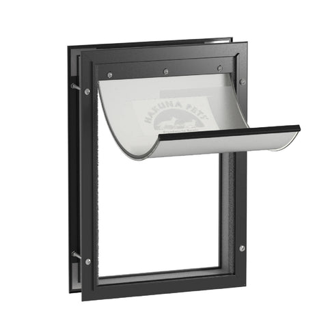 Hakuna Pets Large Black Deluxe Aluminium Pet Door