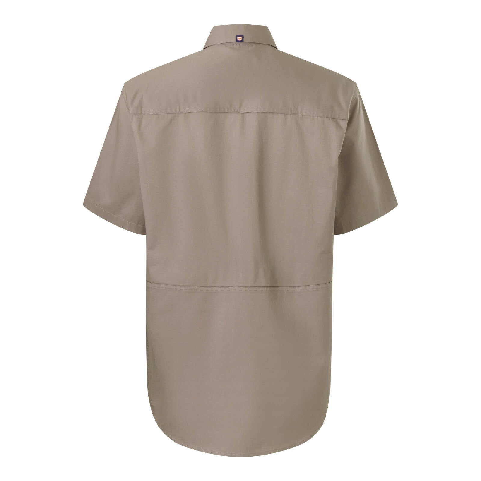 Citeco Mens Short Sleeve Work Shirt, 100% Cotton, Khaki - Size XL