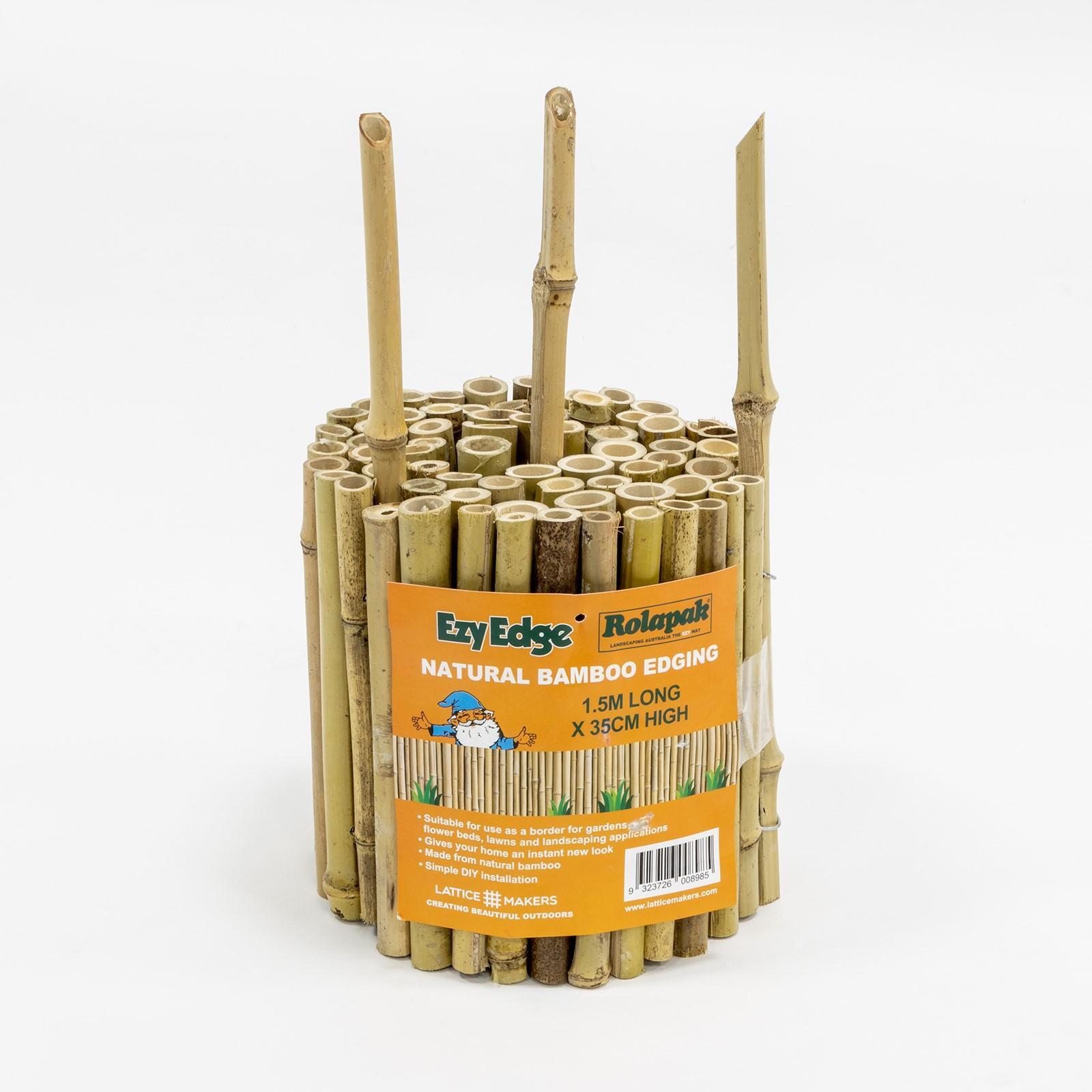 Lattice Makers 1500 x 350mm Natural Bamboo Garden Edging