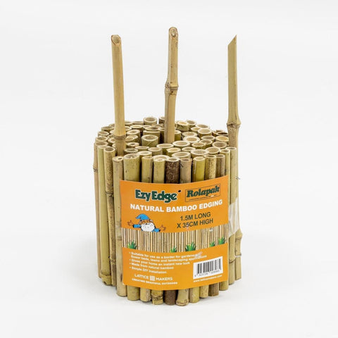 Lattice Makers 1500 x 350mm Natural Bamboo Garden Edging