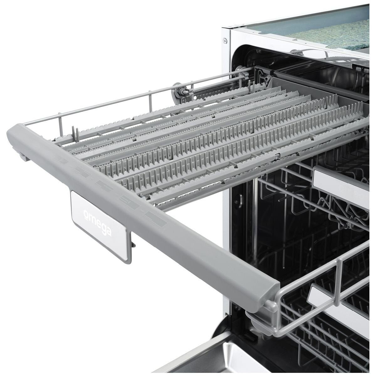 Omega 60cm Fully Integrated Dishwasher - 15 Place Settings, Auto Open Drying, Seven Programs - ODWIF6015