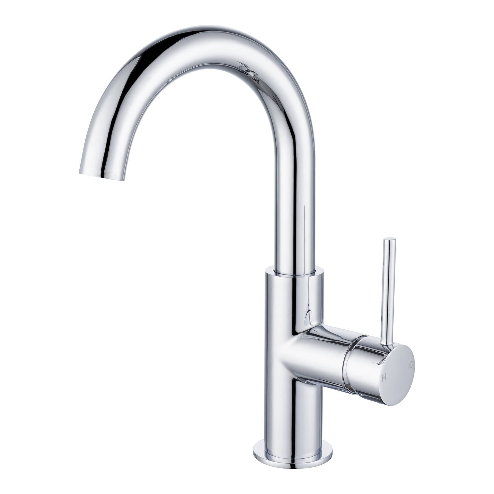 Mondella Resonance 25mm Chrome Swivel Basin Mixer, Pin Lever, 6L/min 5 Star WELS