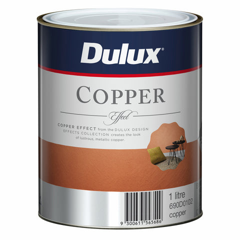 Dulux Design Copper Effect Paint 1L, Water-Based Interior Exterior