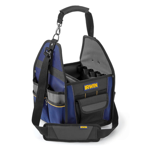 IRWIN 250mm Pro Electrician's Tool Tote, 37 Pockets, Tape Holder, Detachable Handle