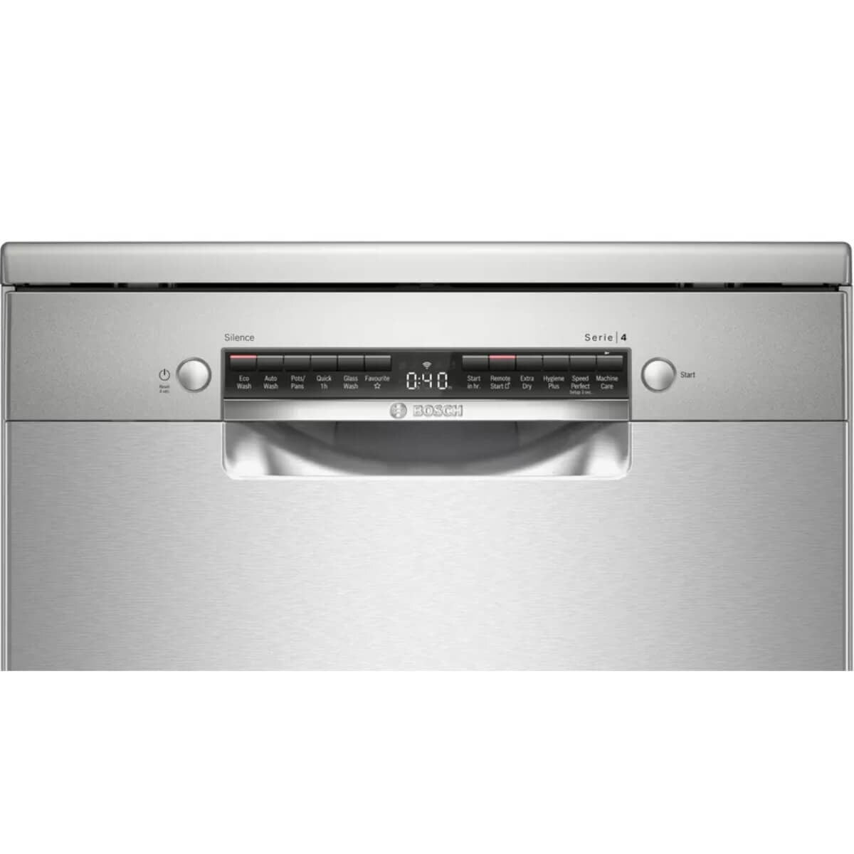 Bosch Series 4 60cm Freestanding Dishwasher - 14 Place Settings, Stainless Steel, VarioDrawer - SMS4HVI01A
