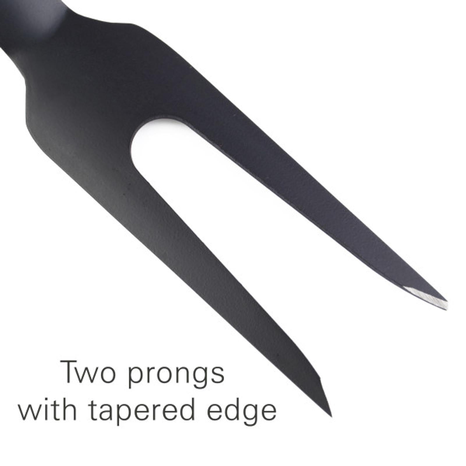 Matador Black Non-Stick BBQ Fork - Stainless Steel, Heat-Resistant TPR Handle