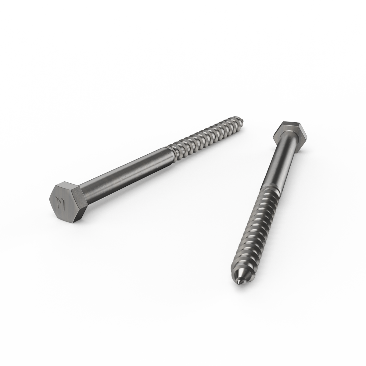 Zenith Hex Head Coach Screws M10 x 150mm Stainless Steel 12 Pack - SuperSaverAU - view 2