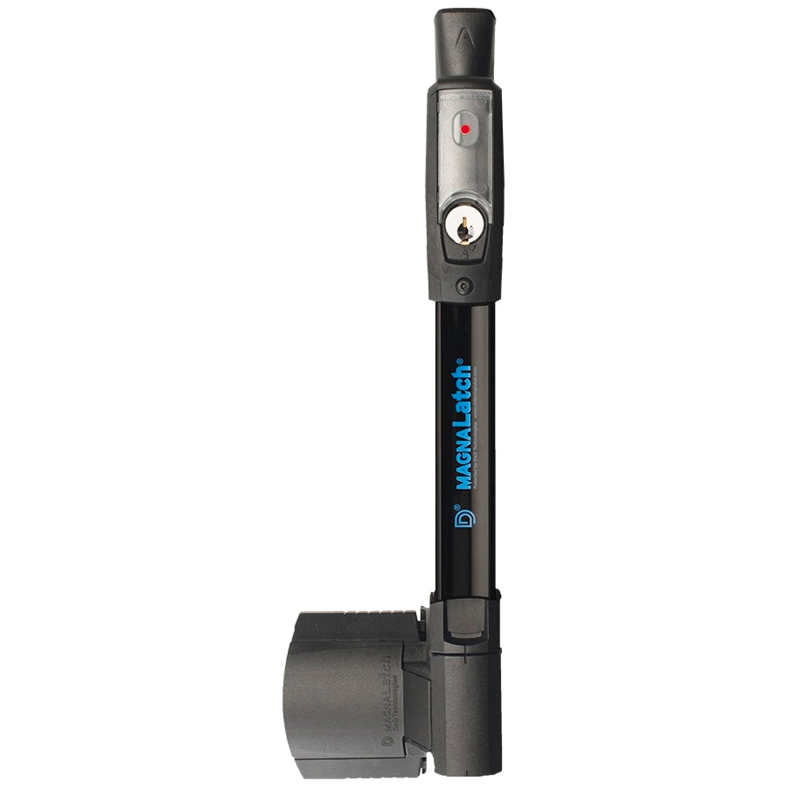 MagnaLatch Vertical Pull Series 3 Black Engineered Polymer Pool Gate Latch Key Lockable